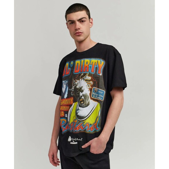 ODB Reason Men’s Black Ol' Dirty Bastard Short Sleeve Cotton T-Shirt Tee Size XL - Picture 2 of 7